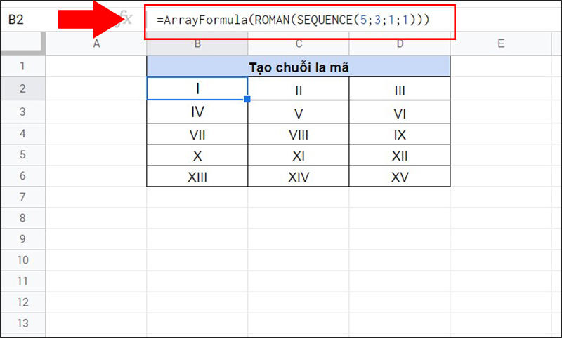 [Video] Cách sử dụng hàm SEQUENCE trong Google Sheets